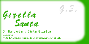 gizella santa business card